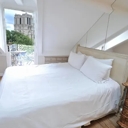 A Penthouse Balcony Esmeralda Daire Paris